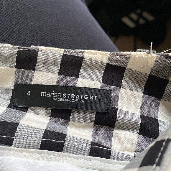 Ann Taylor LOFT Black & White Gingham Checkered Pants - Picture 4 of 5